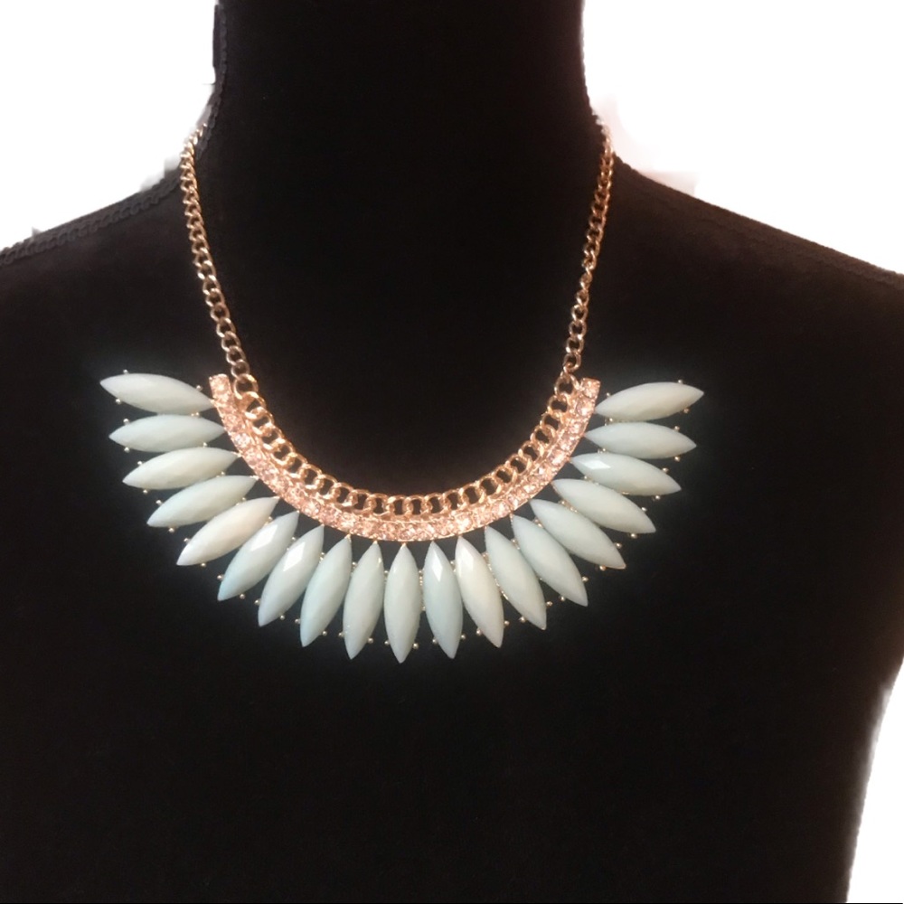 Charming Charlie Teal Chunky Necklace